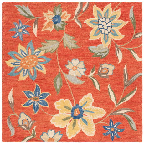 Safavieh Blossom 6'-0" x 6'-0" Rug in Rust / Multi