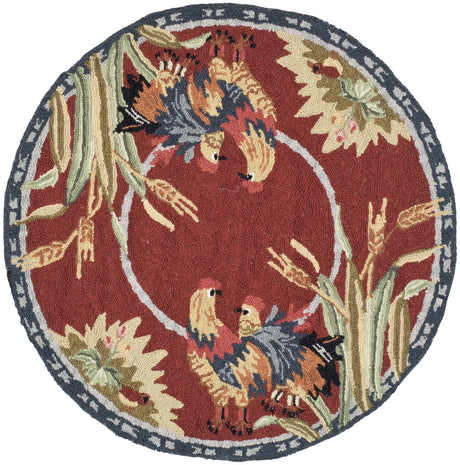Safavieh Chelsea 3'-0" x 3'-0" Rug in Burgundy