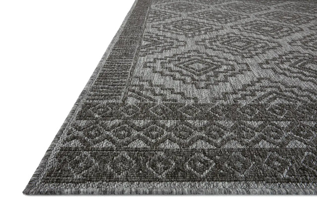 Loloi Rainier Rai-06 Grey/Charcoal Rug - rug corner