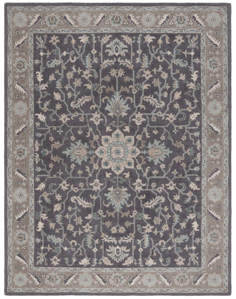 Safavieh Blossom 10'-0" x 14'-0" Rug in Dark Grey / Light Brown