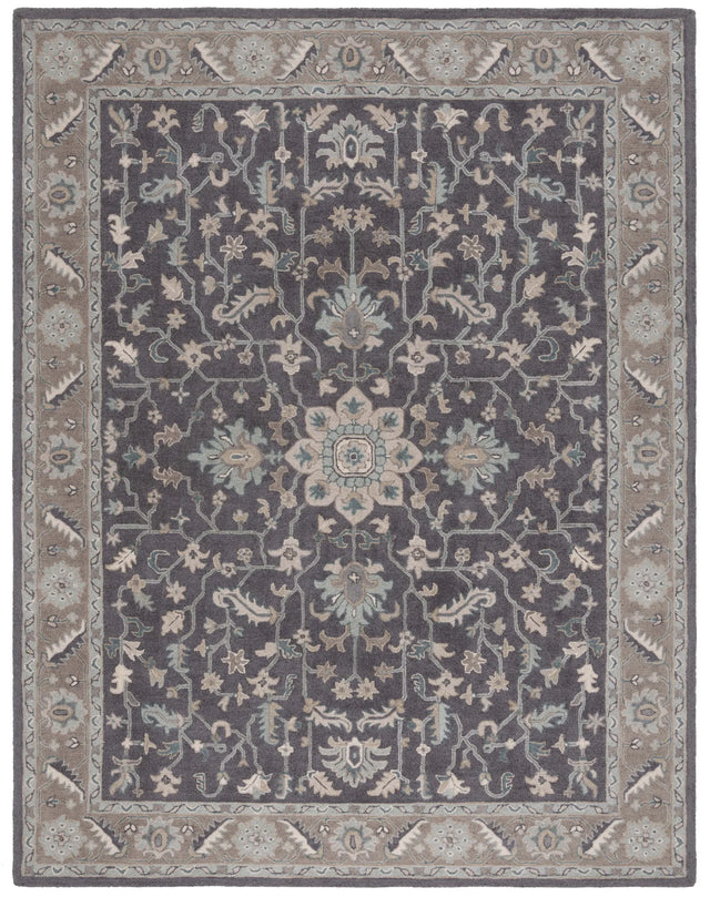 Safavieh Blossom 10'-0" x 14'-0" Rug in Dark Grey / Light Brown
