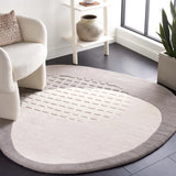 Safavieh Novelty 5'-0" x 5'-0" Rug in Grey / Ivory