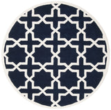 Safavieh Chatham 5'-0" x 5'-0" Rug in Dark Blue / Ivory