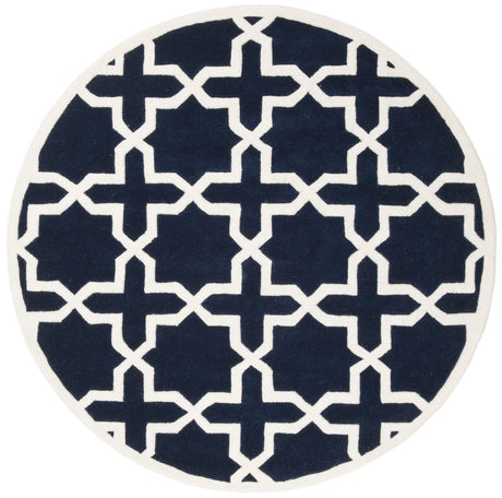 Safavieh Chatham 5'-0" x 5'-0" Rug in Dark Blue / Ivory