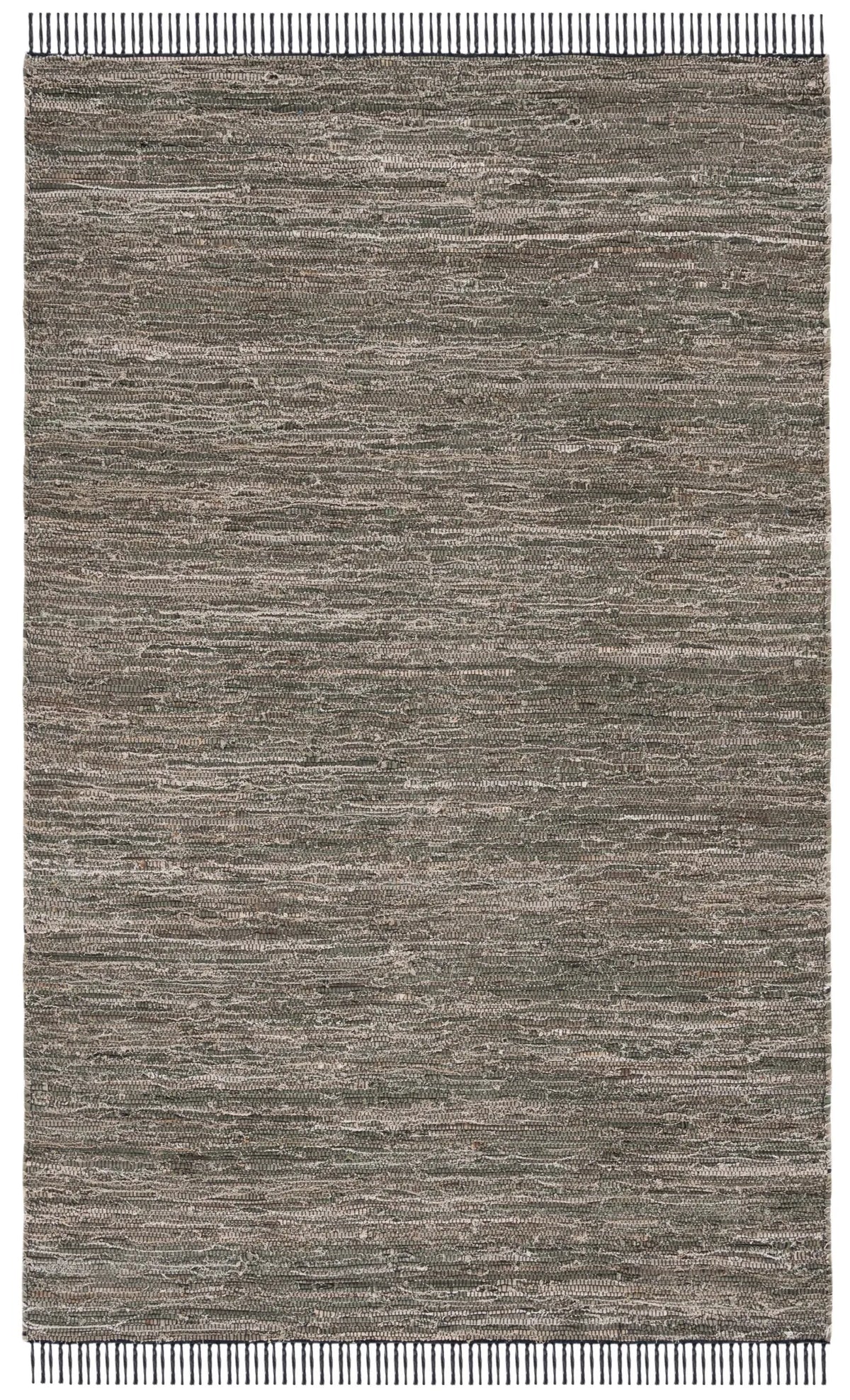 Safavieh Rag Rug 4'-0" x 6'-0" Rug in Dark Green / Black