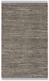 Safavieh Rag Rug 4'-0" x 6'-0" Rug in Dark Green / Black