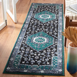 Safavieh Vintage Hamadan 2'-3" x 8'-0" Rug in Green / Black