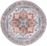 Safavieh Arizona 6'-0" x 6'-0" Rug in Rust / Navy