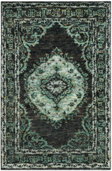 Safavieh Tangier 4'-0" x 6'-0" Rug in Chocolate / Aqua