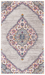 Safavieh Madison 3'-0" x 5'-0" Rug in Light Grey / Fuchsia