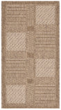 Safavieh Courtyard 2'-0" x 3'-7" Rug in Brown / Natural