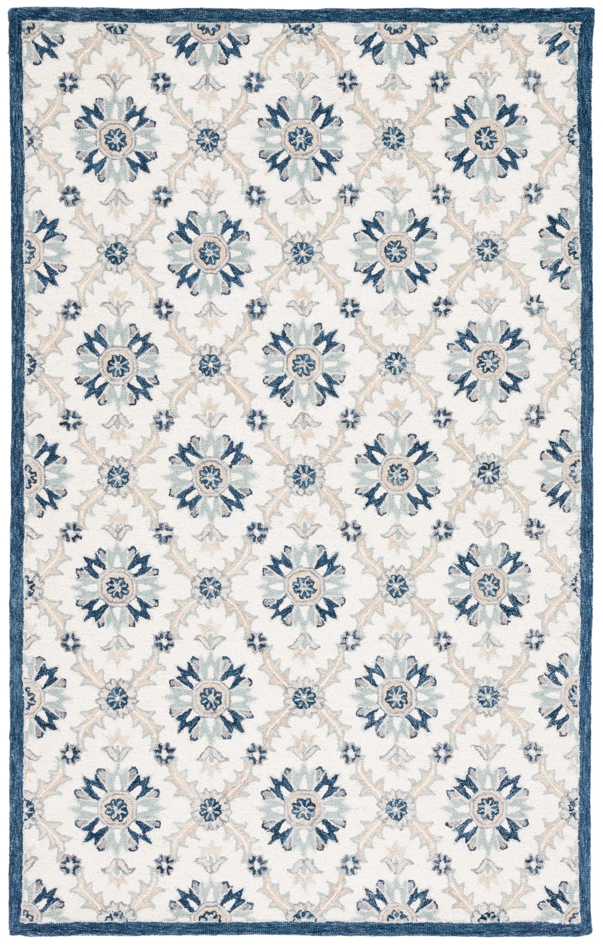 Safavieh Martha Stewart 4'-0" x 6'-0" Rug in Ivory / Blue