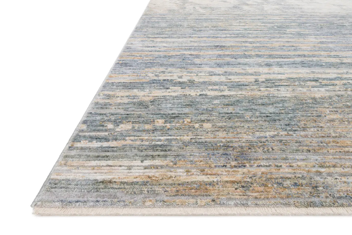 Loloi Pandora Pan-06 Ivory / Blue Rugs - rug corner