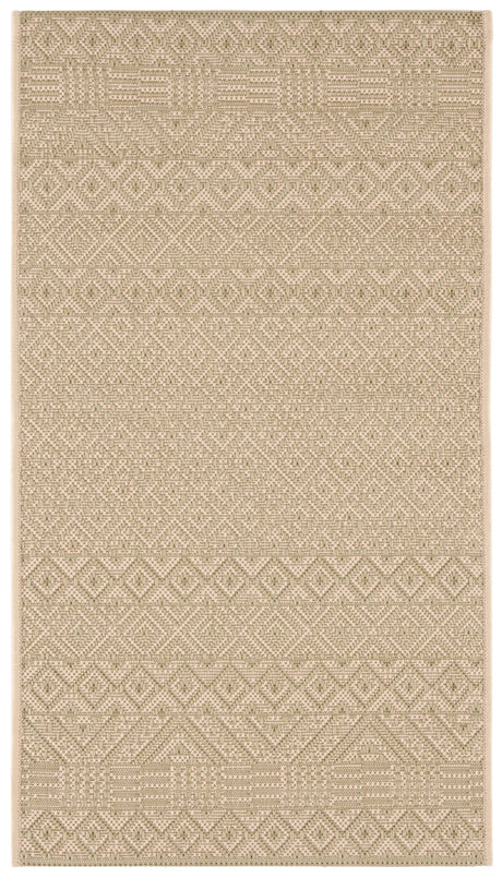 Safavieh Courtyard 2'-0" x 3'-7" Rug in Beige / Green