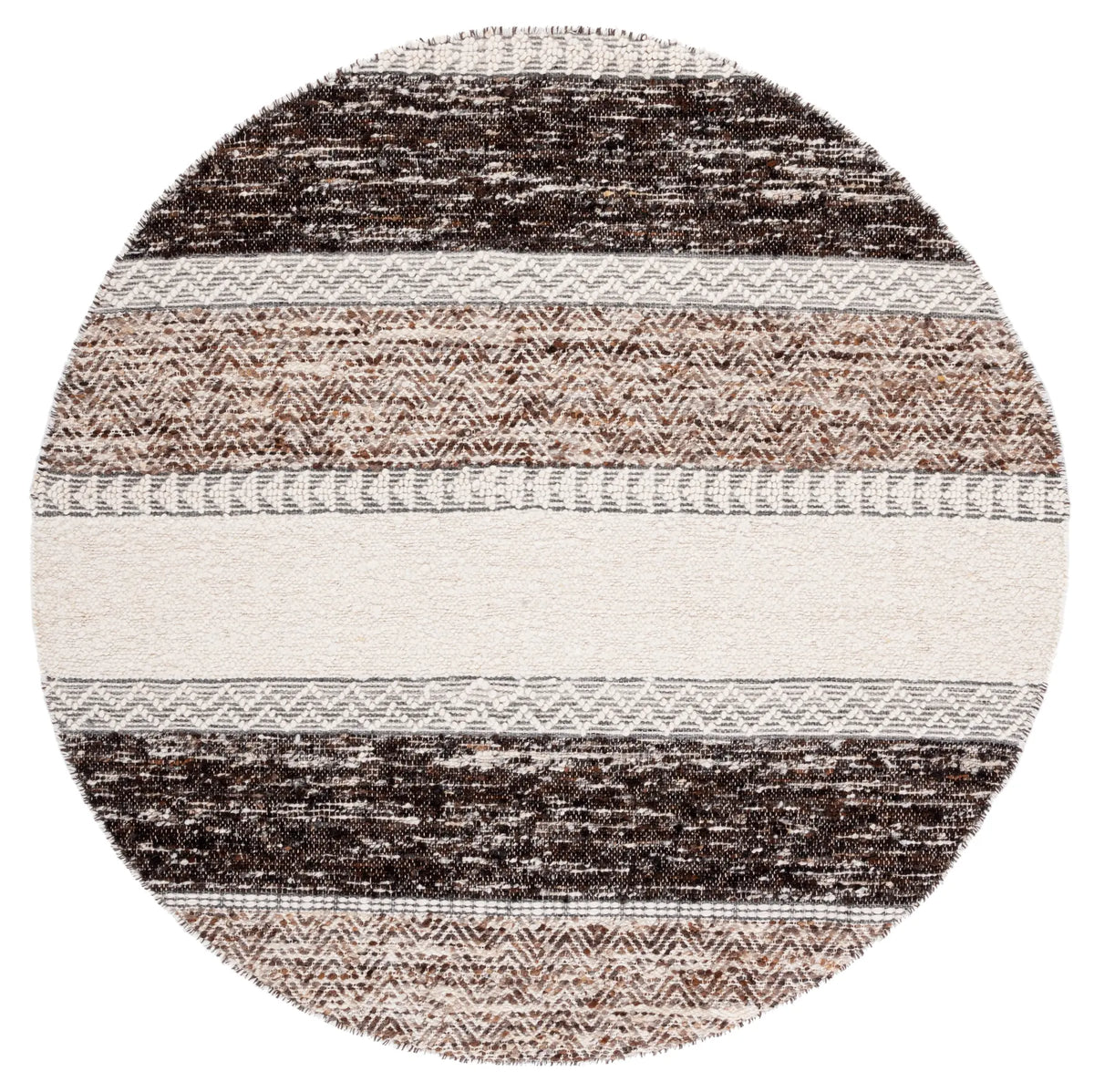 Safavieh Natura 6'-0" x 6'-0" Rug in Brown / Ivory