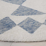Safavieh Ebony 6'-0" x 6'-0" Rug in Blue / Ivory