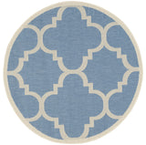 Safavieh Courtyard 4'-0" x 4'-0" Rug in Blue / Beige
