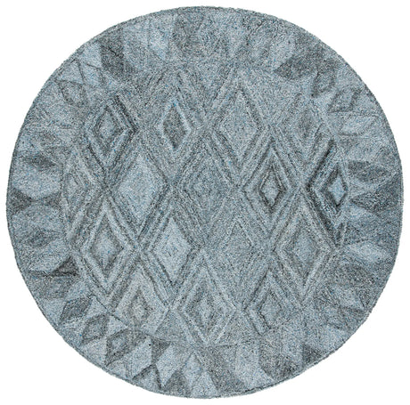 Safavieh Abstract 6'-0" x 6'-0" Rug in Blue / Black