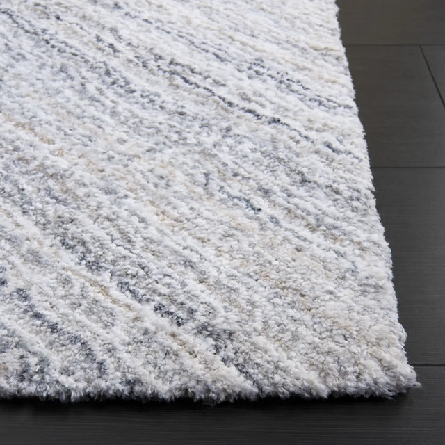 Safavieh Glory Shag 4'-0" x 6'-0" Rug in Ivory / Light Blue