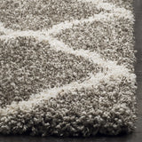 Safavieh Hudson Shag 4'-0" x 6'-0" Rug in Grey / Ivory