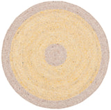 Safavieh Braided 3'-0" x 3'-0" Rug in Gold / Beige