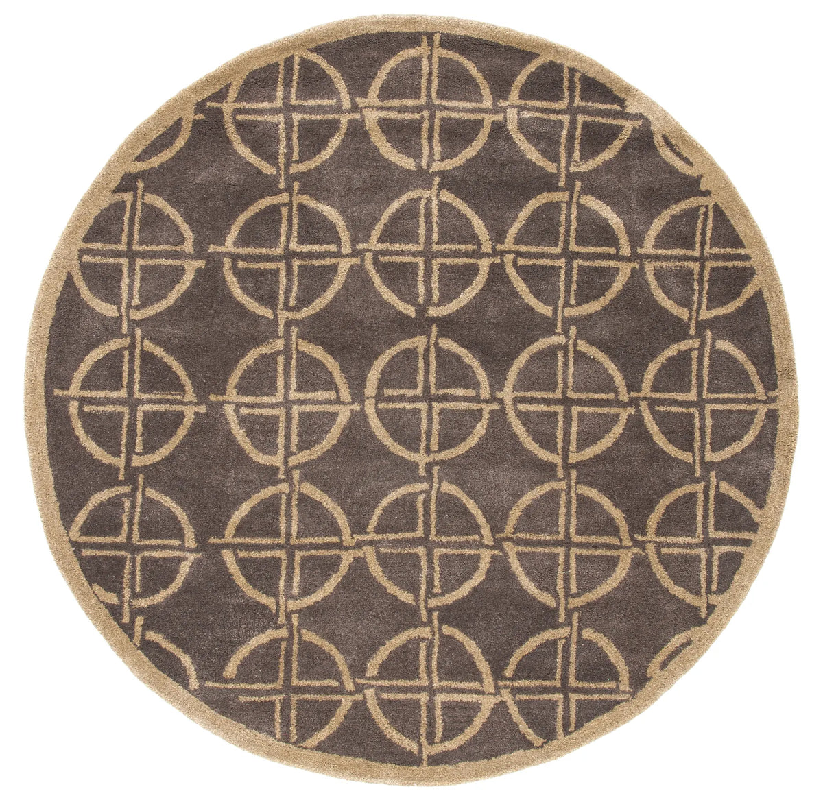 Safavieh Soho 6'-0" x 6'-0" Rug in Brown / Gold