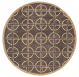 Safavieh Soho 6'-0" x 6'-0" Rug in Brown / Gold