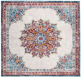 Safavieh Aria 6'-5" x 6'-5" Rug in Ivory / Navy