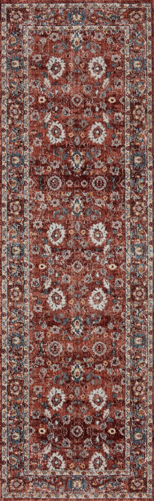 Loloi Samra Sam-07 Brick/Multi Rugs - runner flat
