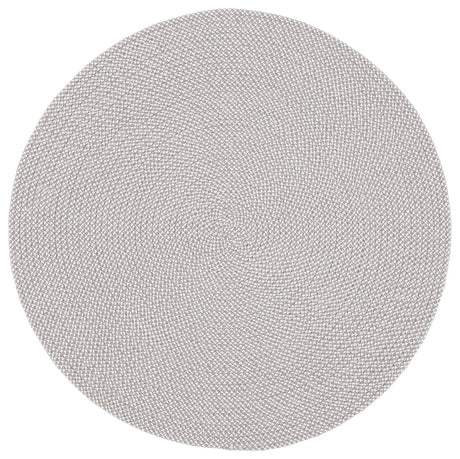Safavieh Braided 3'-0" x 3'-0" Rug in Grey / Ivory