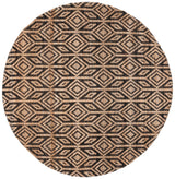 Safavieh Natural Fiber 7'-0" x 7'-0" Rug in Natural / Black