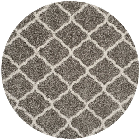 Safavieh Hudson Shag 5'-3" x 5'-3" Rug in Grey / Ivory