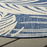 Safavieh Beach House 6'-7" x 6'-7" Rug in Blue / Ivory