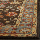 Safavieh Heritage 4'-0" x 6'-0" Rug in Charcoal / Blue