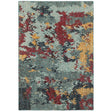 Oriental Weavers Sphinx Evolution 8036C Blue/Red Rugs - main flat