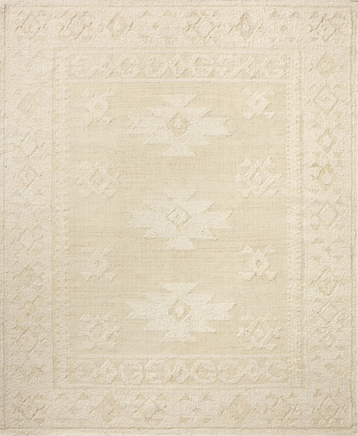 Loloi Alara ALR-01 Traditional Hand Woven Ivory, Natural Rug - main flat