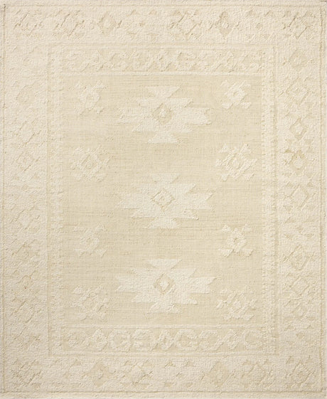 Loloi Alara ALR-01 Traditional Hand Woven Ivory, Natural Rug - main flat