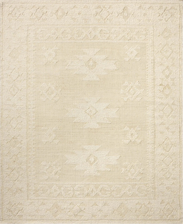 Loloi Alara ALR-01 Traditional Hand Woven Ivory, Natural Rug - main flat