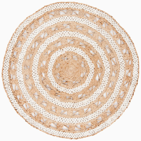 Safavieh Natural Fiber 3'-0" x 3'-0" Rug in Ivory / Natural