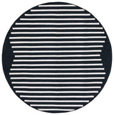 Safavieh Montauk 6'-0" x 6'-0" Rug in Black / Ivory