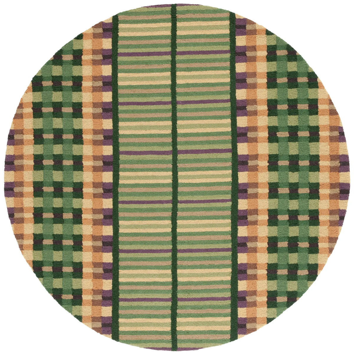Safavieh Metro 6'-0" x 6'-0" Rug in Green / Gold