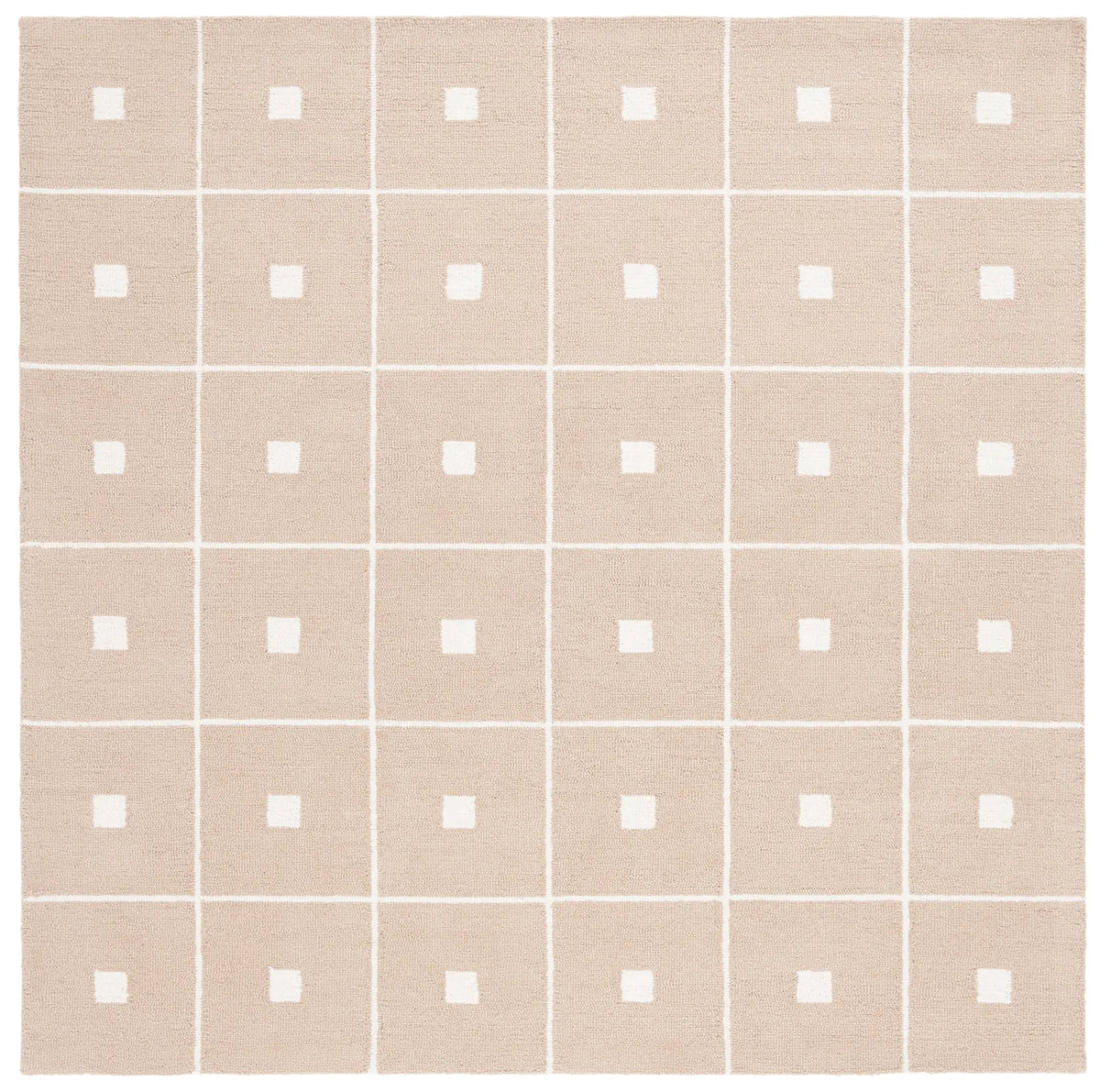 Safavieh Martha Stewart 300 6'-0" x 6'-0" Rug in Beige / Ivory