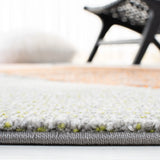 Safavieh Hollywood 4'-0" x 6'-0" Rug in Grey / Orange
