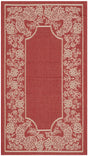 Safavieh Courtyard 2'-0" x 3'-7" Rug in Red / Natural