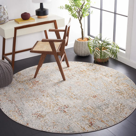 Safavieh Adrianna 6'-7" x 6'-7" Rug in Blue / Gold