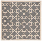 Safavieh Courtyard 6'-7" x 6'-7" Rug in Grey / Beige
