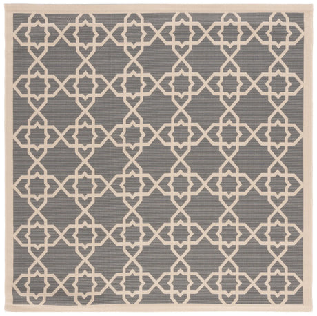 Safavieh Courtyard 6'-7" x 6'-7" Rug in Grey / Beige
