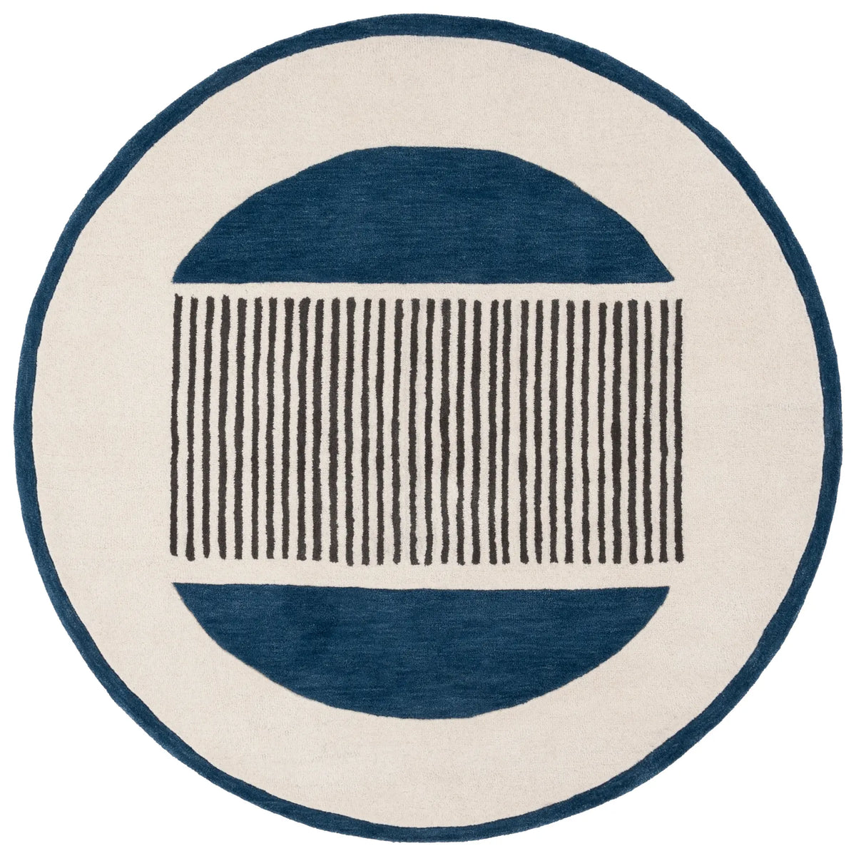 Safavieh Rodeo Drive 6'-0" x 6'-0" Rug in Ivory / Navy