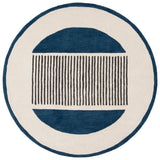 Safavieh Rodeo Drive 6'-0" x 6'-0" Rug in Ivory / Navy