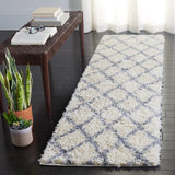 Safavieh Venus Shag 600 2'-2" x 8'-0" Rug in Ivory / Grey